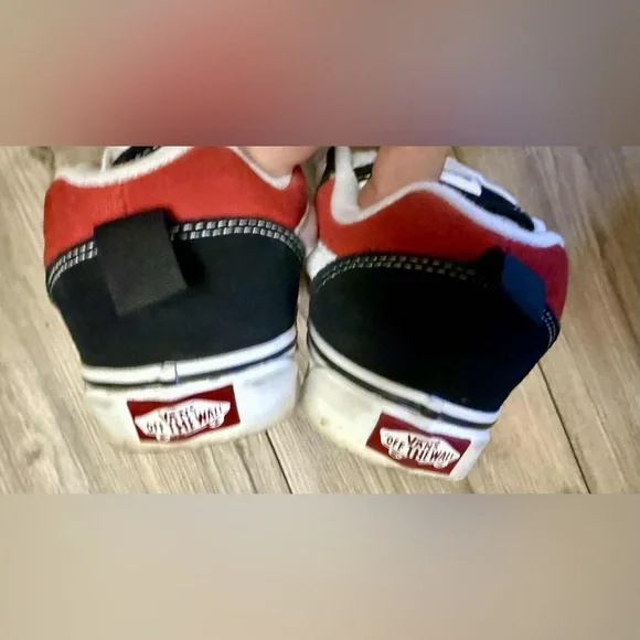 Vans Bold Red and Black Sneakers - Picture 7 of 8